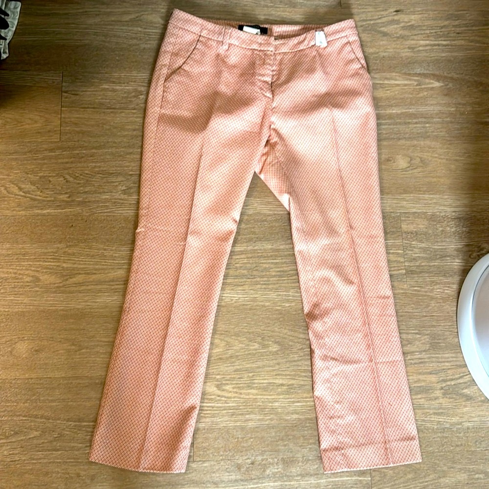 Weekend Max Mara Orange Capri Flare Pant 4